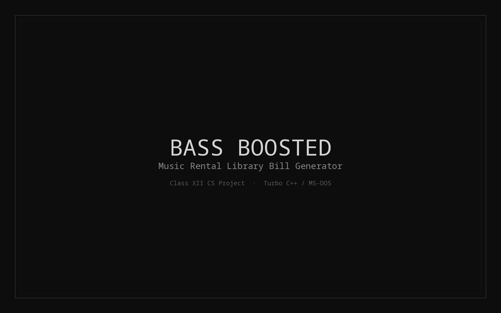 Bass Boosted